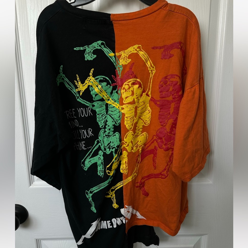 S.H.L Design From Korea Streetwear MisMatch Graphic T-Shirt